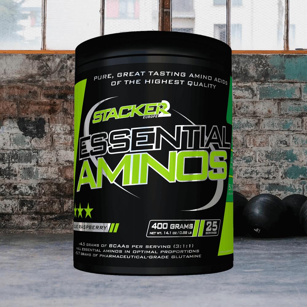 Stacker2 Essential Aminos (400g) Blue Raspberry - Aminoácidos - EAA 2/3