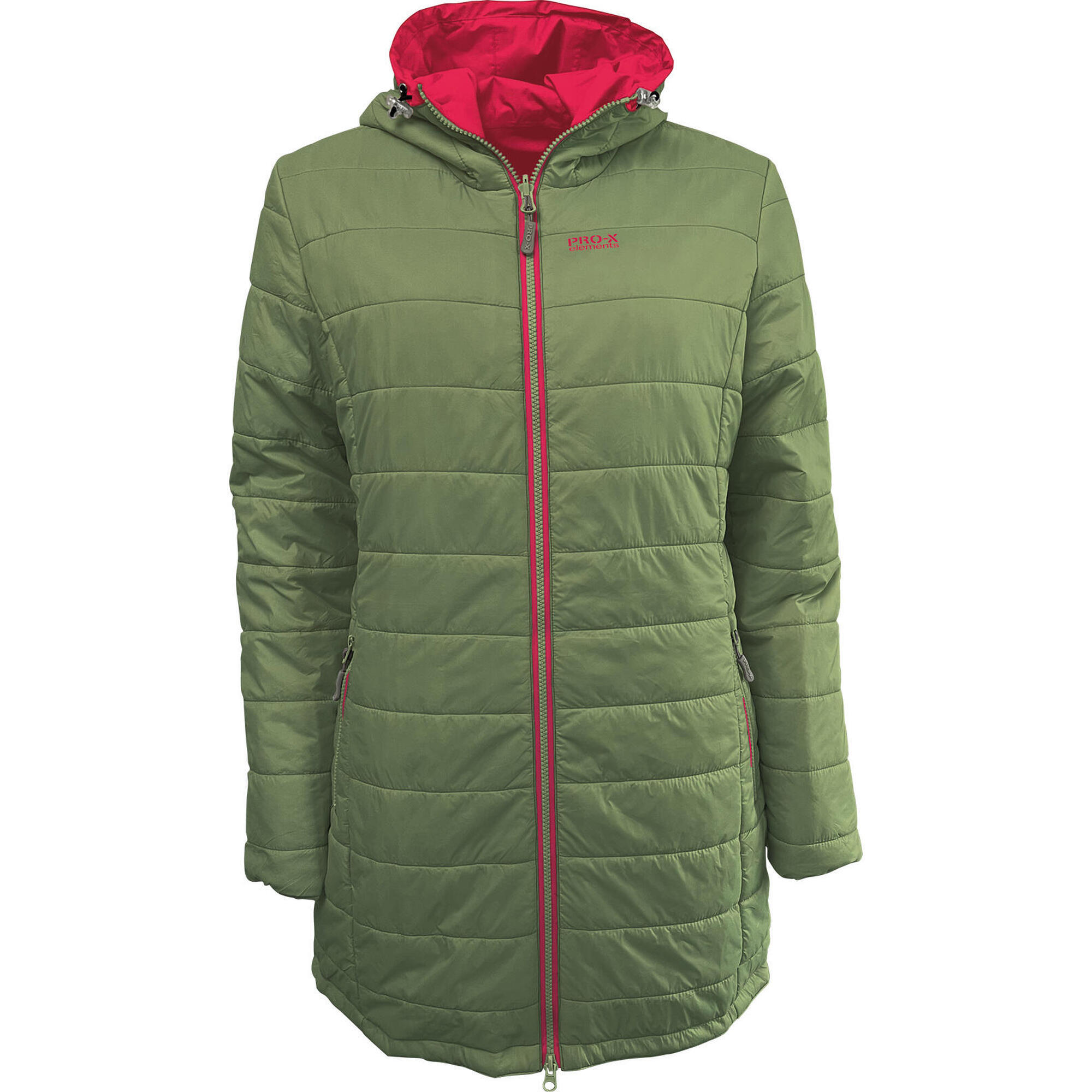 Pro-x Elements - Manteau Réversible Femme Ida Vert Roseau - Coupe-pluie - Vert - Decathlon