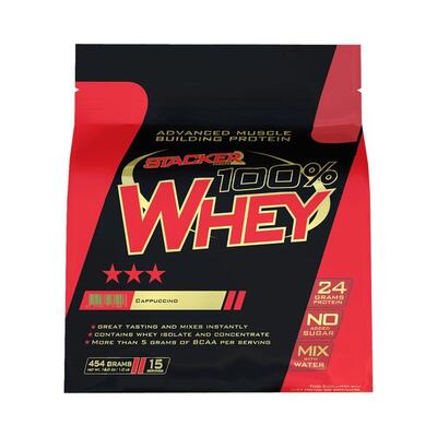 Stacker2 100% whey (2000g) strawberry fields - eiwitten - wei-eiwit mix
