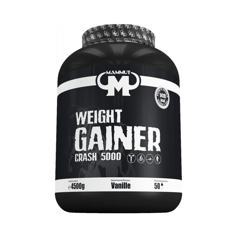 MAMMOTH Mammut Weight Gainer Crash 5000 (4500g) Vanilla - Gewichtstoename - Met Creatine