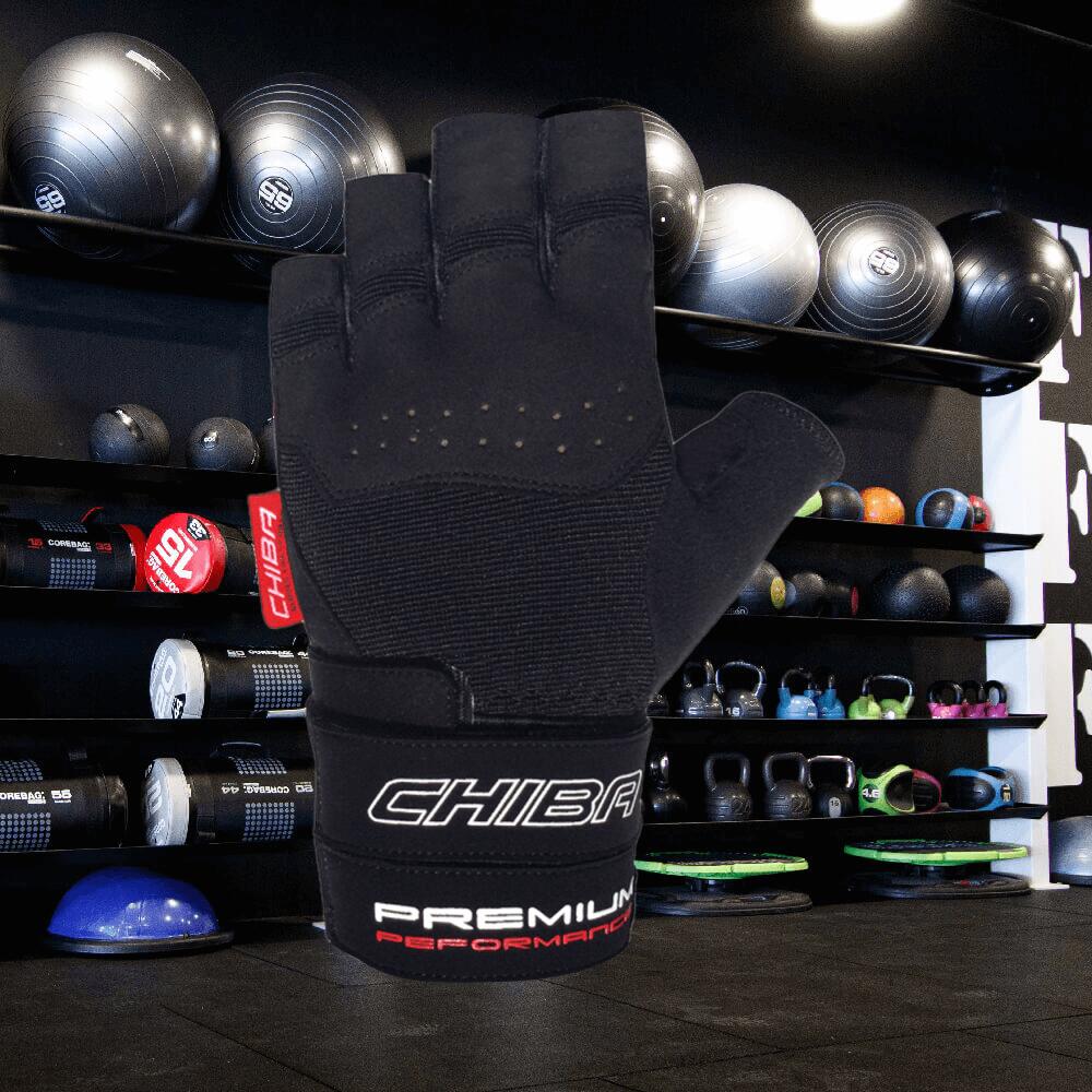 Chiba 42126 Premium Wristguard (Black) S - Accessori per il fitness - Guanti 2/3