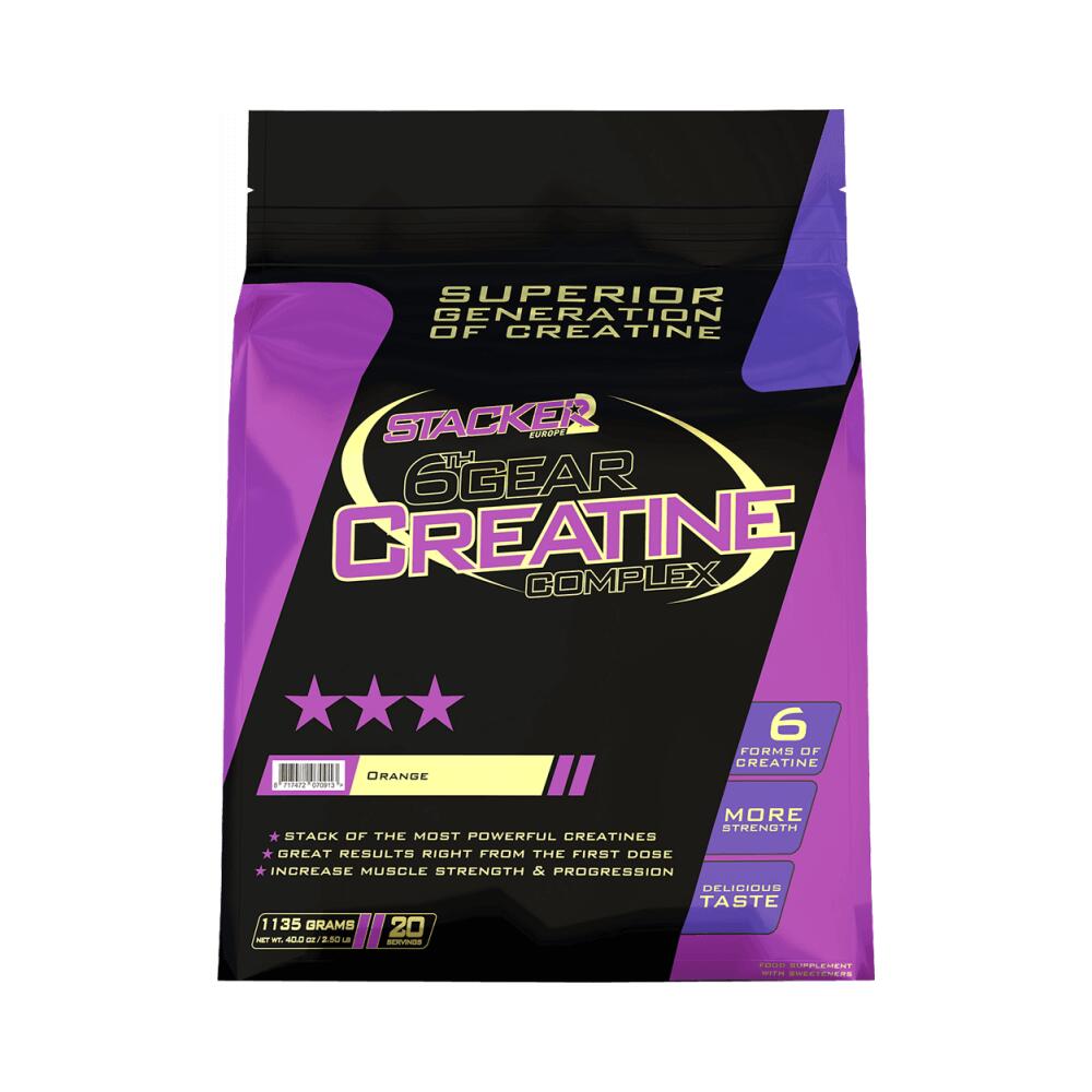 STACKER2 Stacker2 6th Gear Creatine (1135g) Orange - Creatine - Creatine-Mix