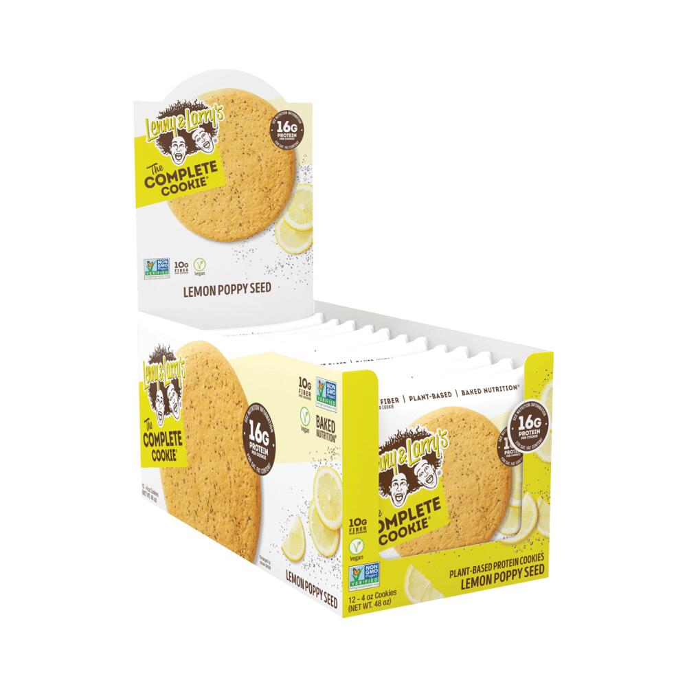 LENNY LARRY Lenny & Larry's The Complete Cookie (12x113g) Lemon Poppy Seed