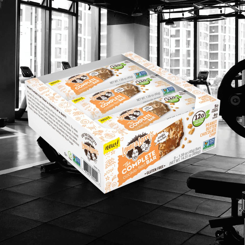 Lenny & Larry's The Complete Cookie-fied Bar (9x45g) Peanut Butter Chocolate 2/6