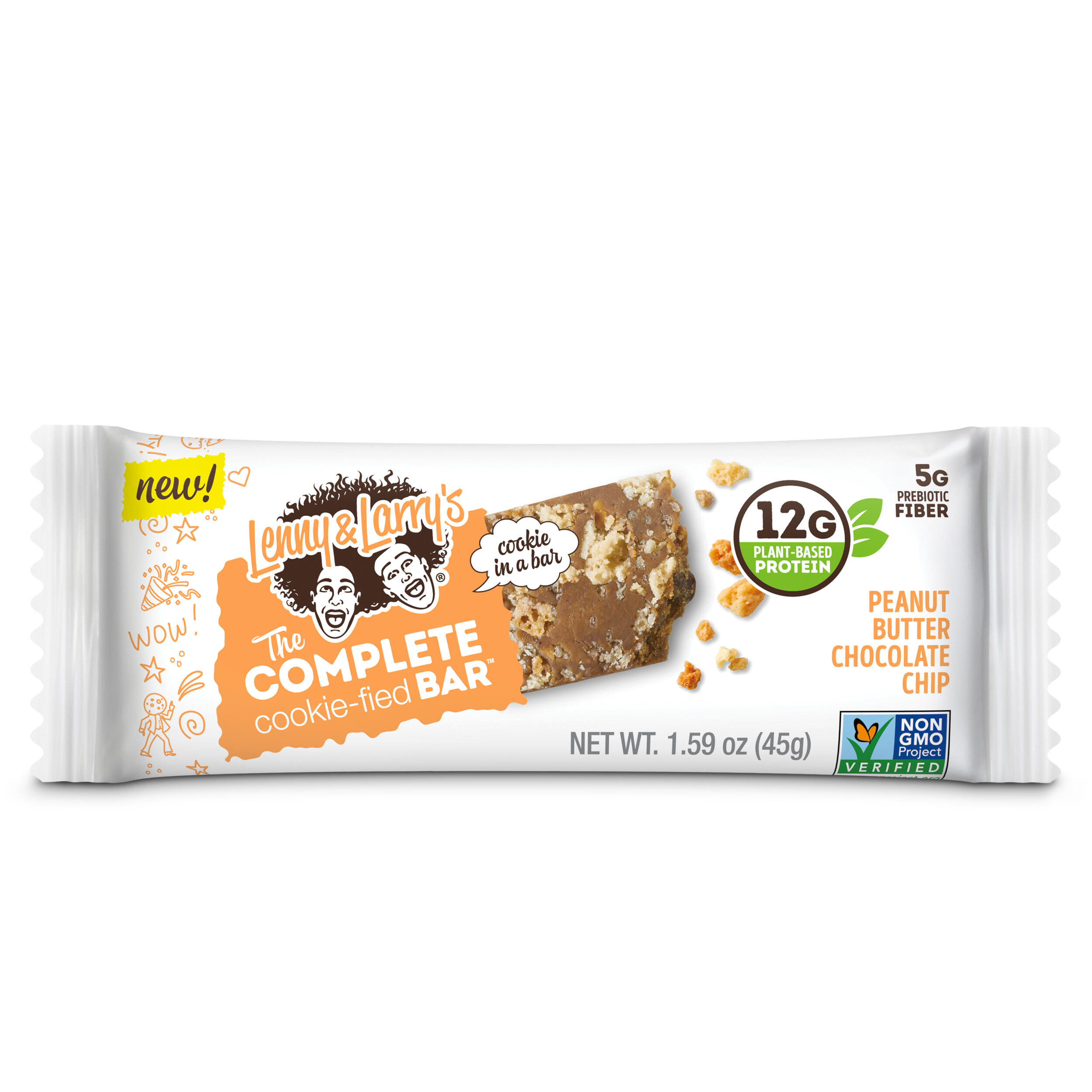 Lenny & Larry's The Complete Cookie-fied Bar (9x45g) Peanut Butter Chocolate 5/6