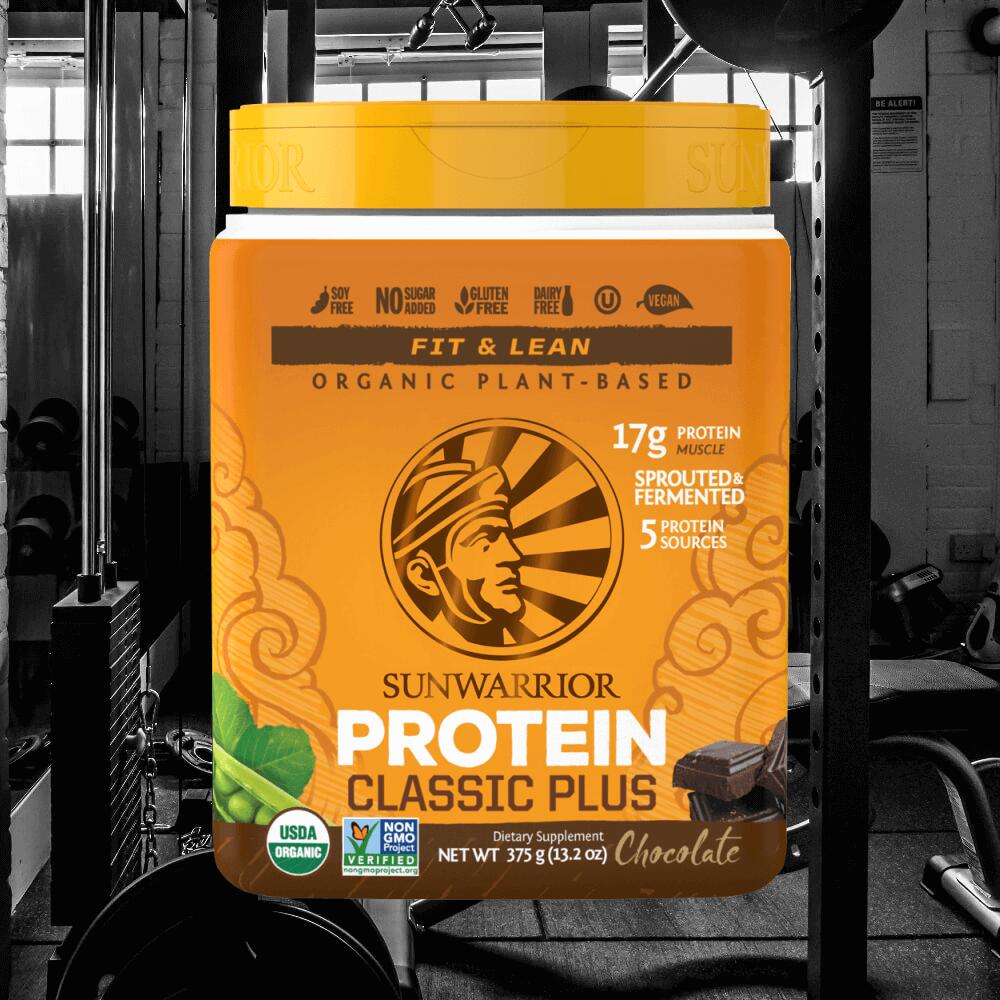 Sunwarrior Classic Plus Organic (375g) Chocolate - Protéines 2/3