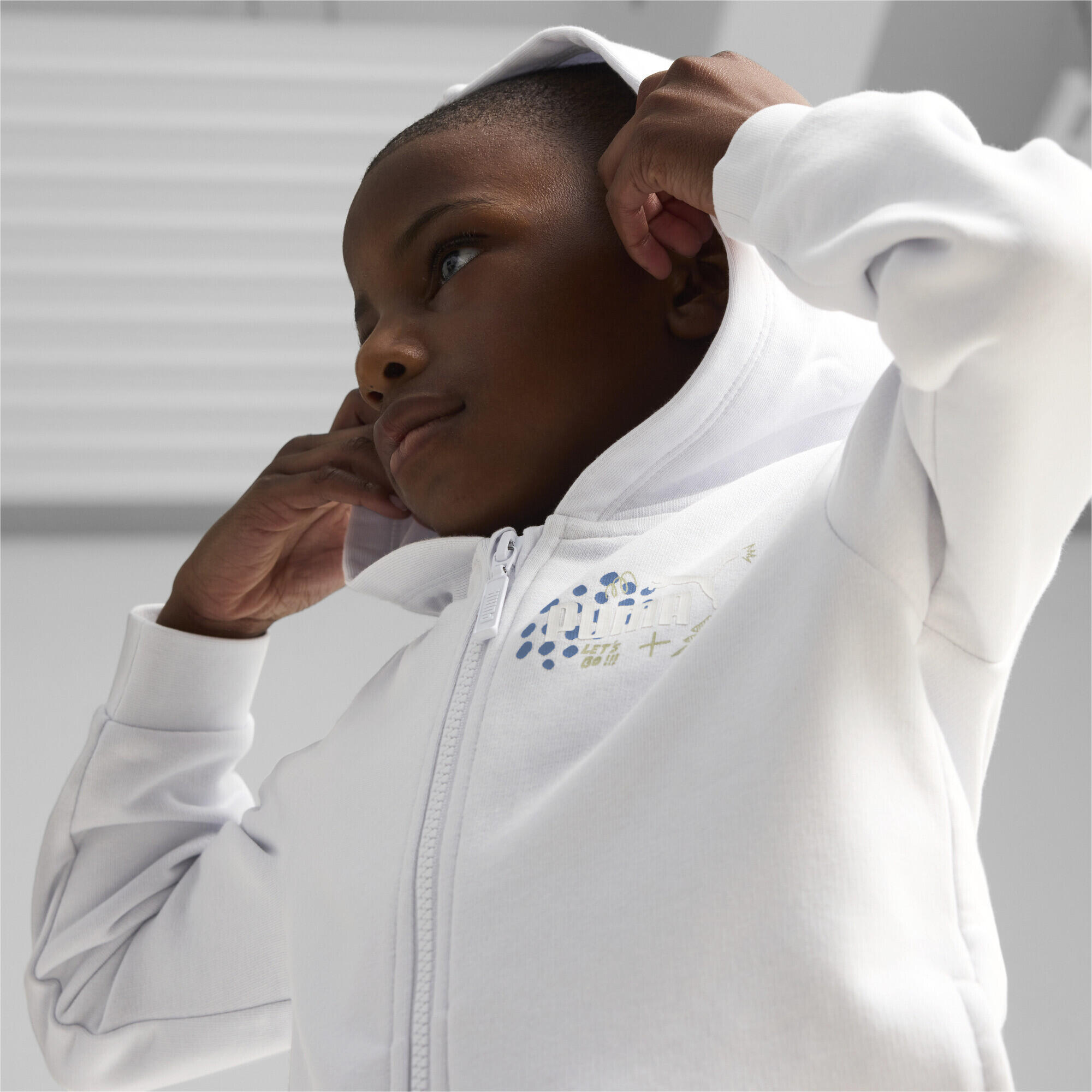 ESS+ hoodie voor kinderen PUMA Silver Mist Gray 4/7