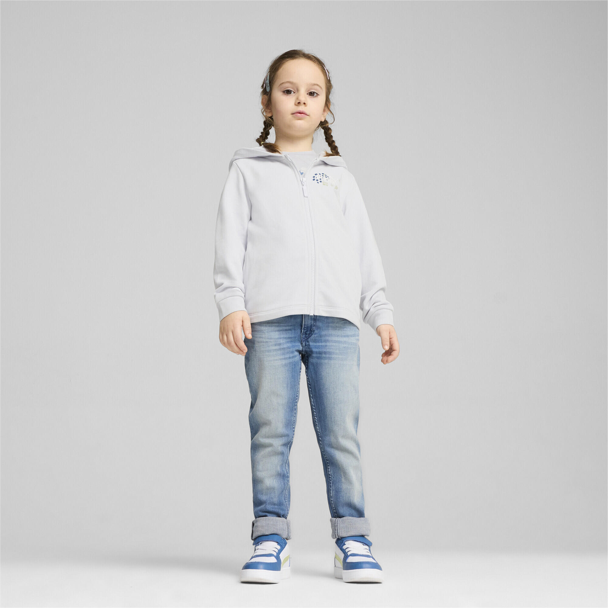 ESS+ hoodie voor kinderen PUMA Silver Mist Gray 2/7