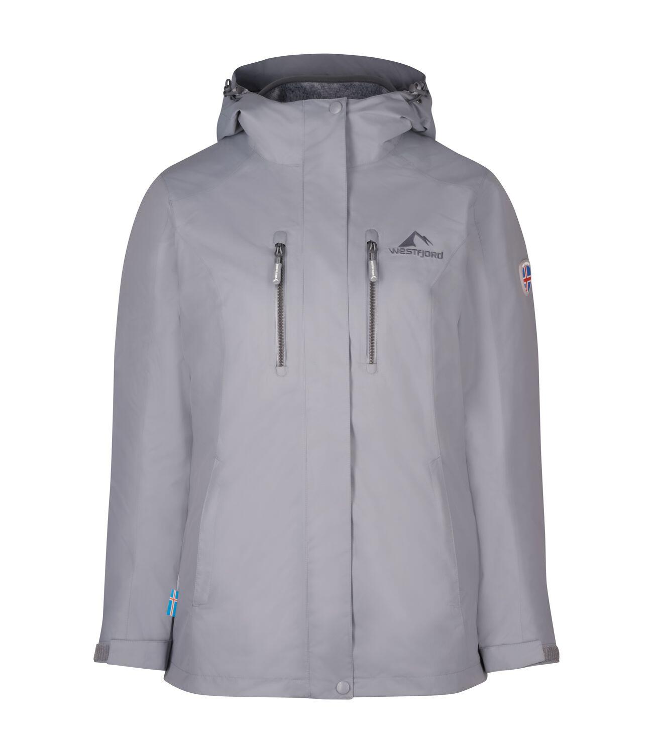 WESTFJORD Damen 3in1 Funktionsjacke Hverfjall Sturmgrau/Graphitgrau