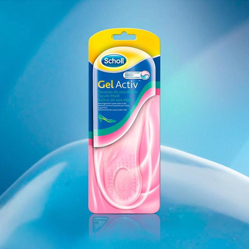 SCHOLL Plantilla Gel Activ Tacón Uso Diario 2uds.