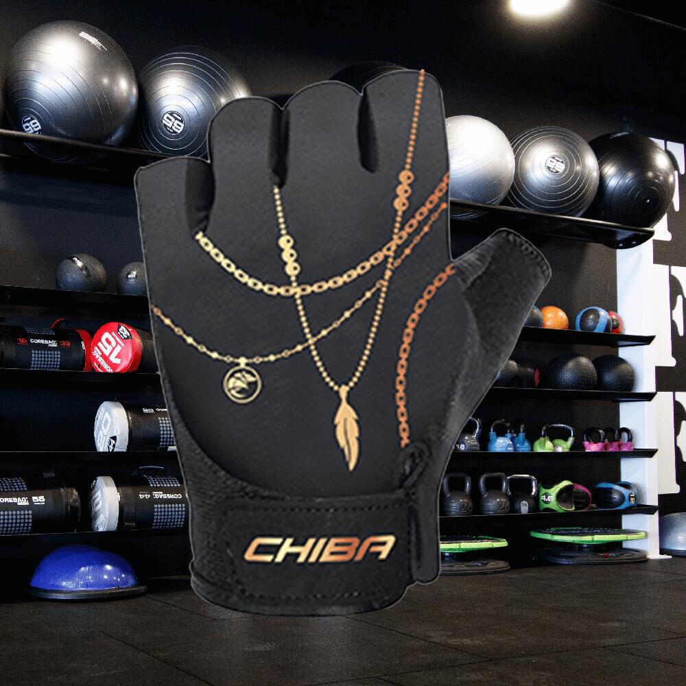 Chiba 40951 Lady Shine (Black) L - Accessori per il fitness - Guanti 2/4
