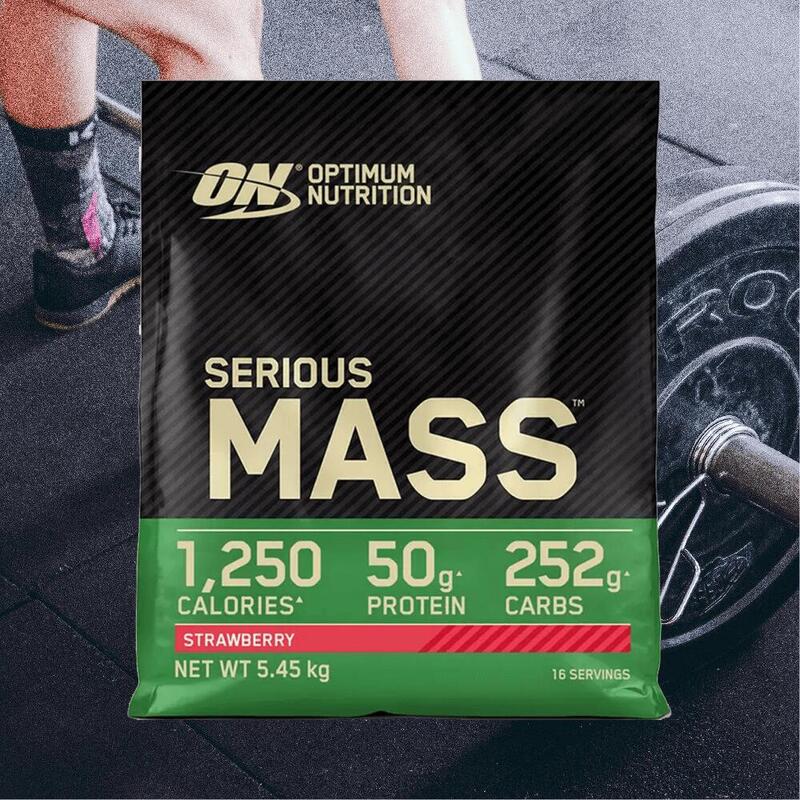 Optimum Nutrition Serious Mass (12lbs) Strawberry - Prise de poids