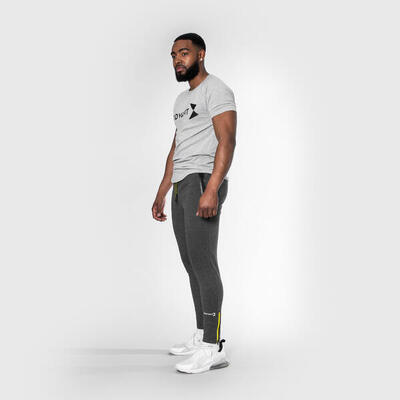 Essential relax t shirt - sportshirt heren – slim fit sport t-shirt – grijs