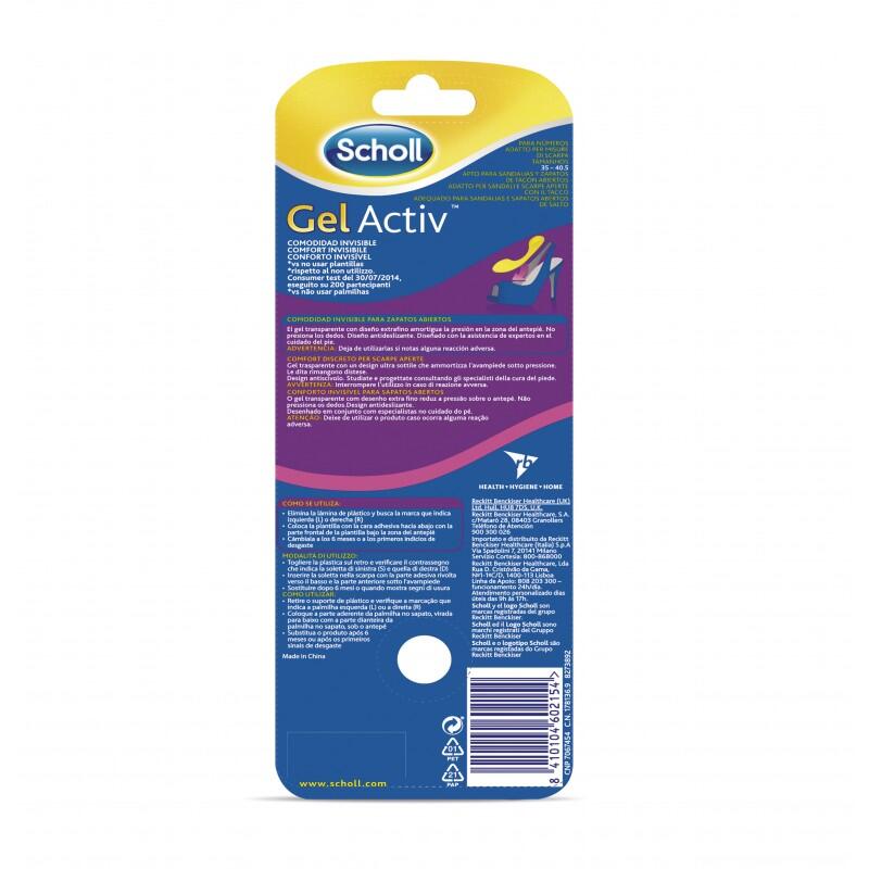 SCHOLL Plantilla Gel Activ Zapato Abierto 2 uds