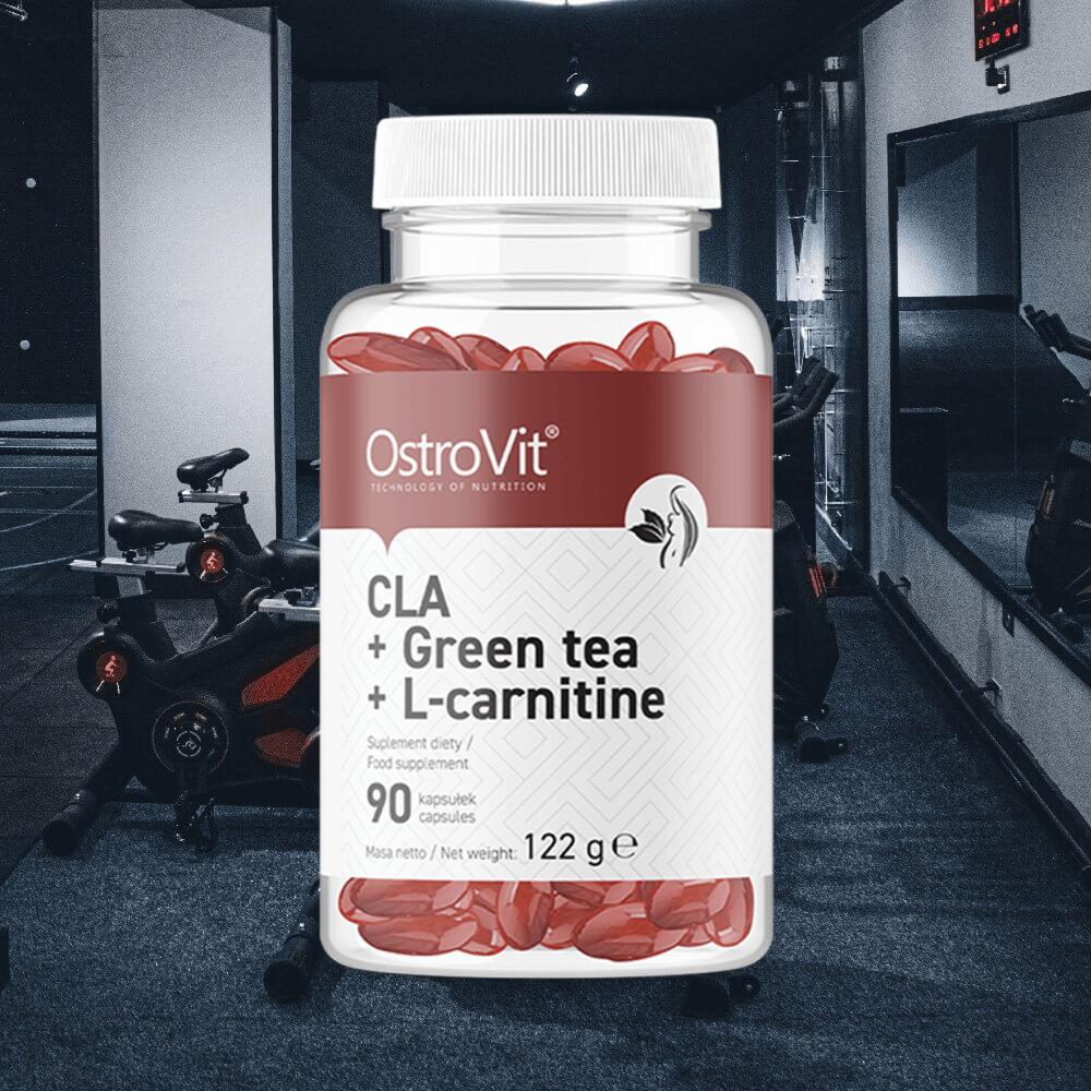 OstroVit CLA + Green Tea + L-Carnitine (90 Caps) Unflavoured 2/3