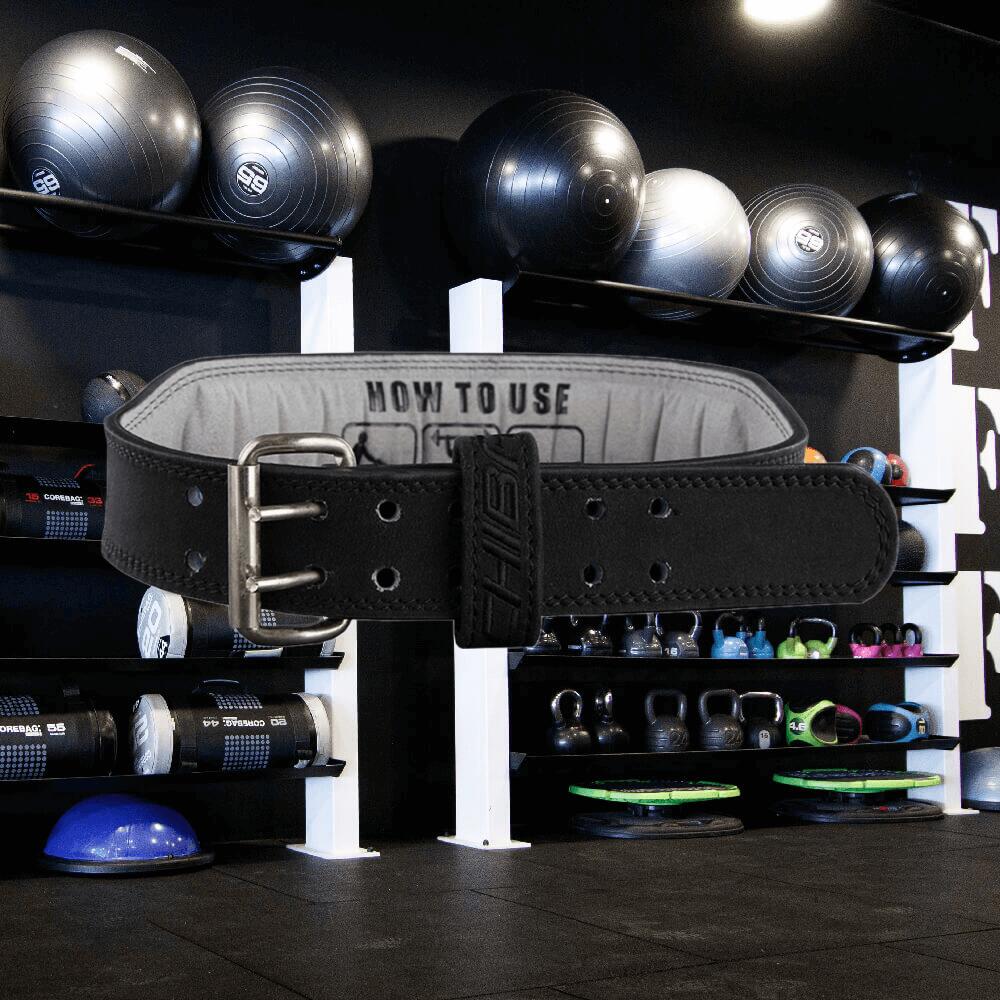 Chiba 40810 Leather Training  Belt (Black/Black) L 2/3