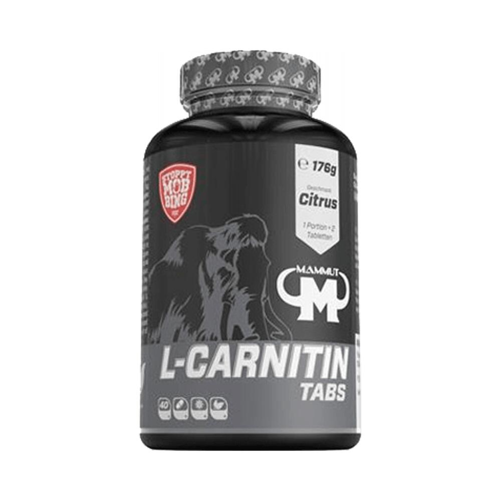 MAMMOTH Mammut L-Carnitine Tabs (80) Citrus - Dieta e gestione del peso - L-Carnitina