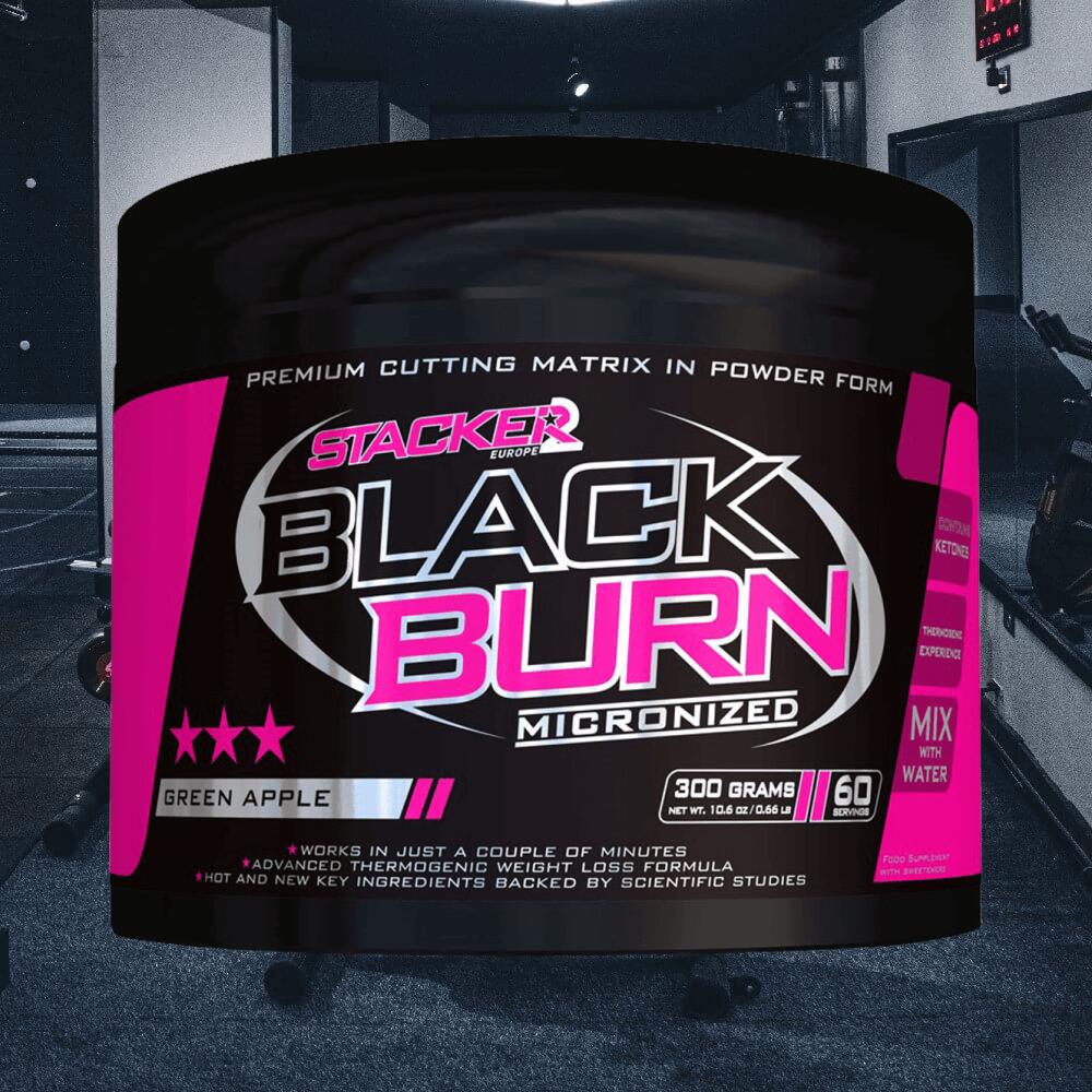Stacker2 Black Burn Micronized (300g) Green Apple - Régime et gestion du poids 2/3