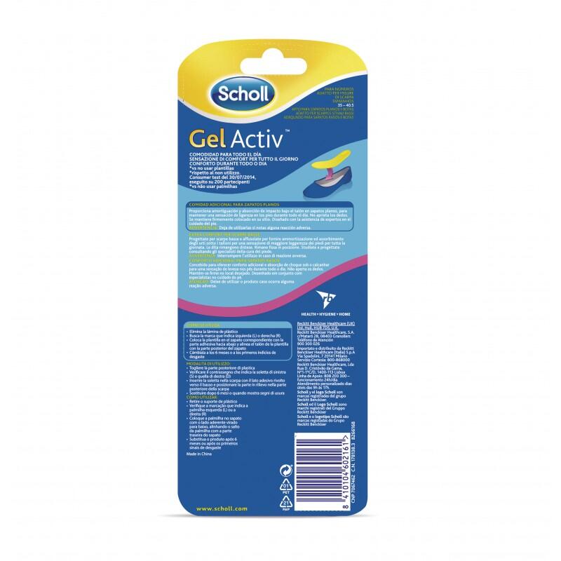 SCHOLL Plantilla Gel Activ Zapato Plano 2 uds