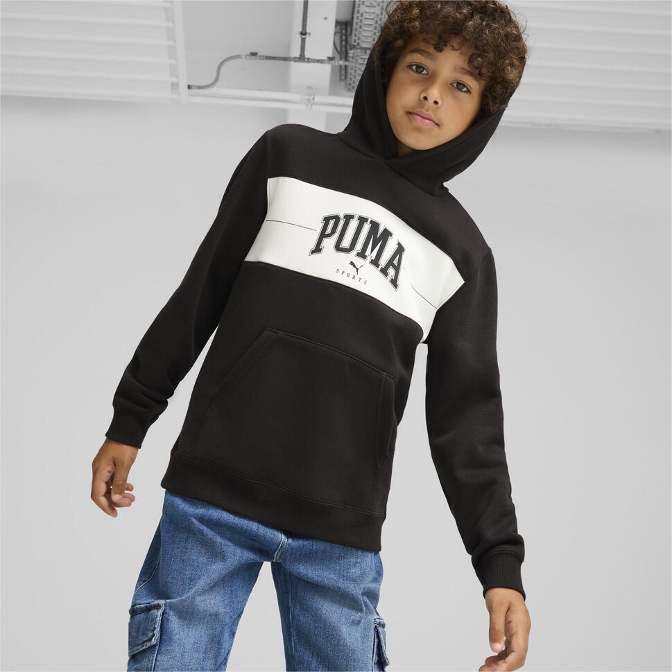 Młodzieżowa bluza z kapturem PUMA SQUAD PUMA Black