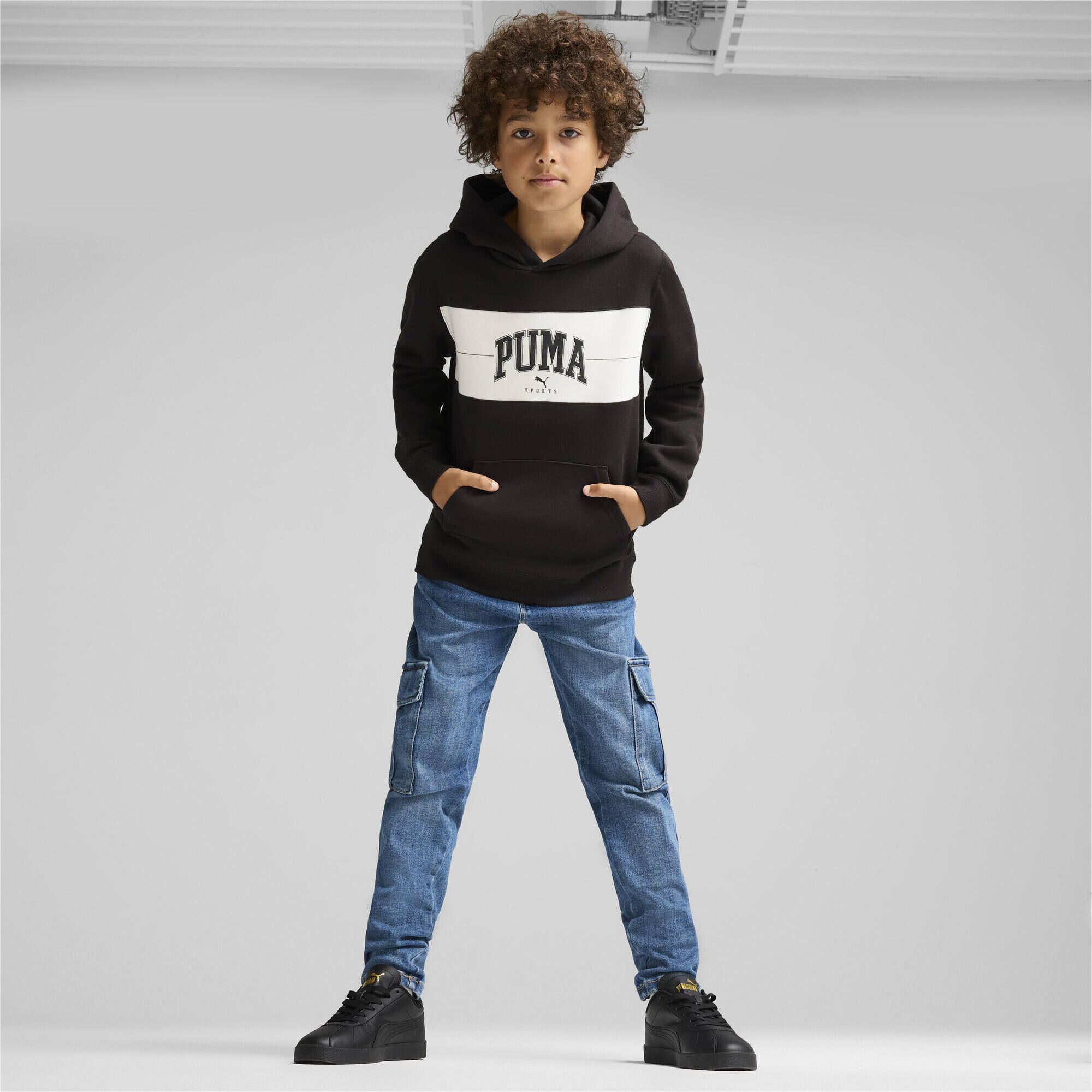 Hoodie PUMA SQUAD Enfant et Adolescent PUMA Black 4/5