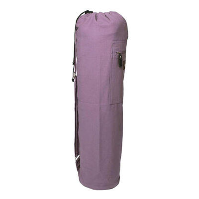 Lotus yogatas met trekkoord katoen eco zwart