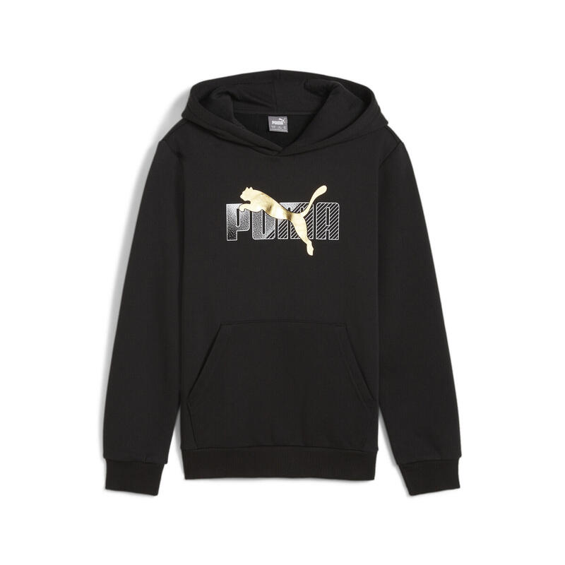 ESS+ LOGO LAB Holiday hoodie voor jongeren PUMA Black