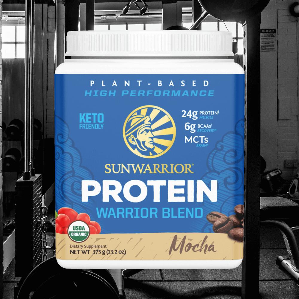 Sunwarrior Warrior Blend Organic (375g) Mocha - Protéines 2/4