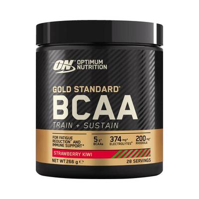 Optimum nutrition gold standard bcaa train + sustain (266g) strawberry kiwi