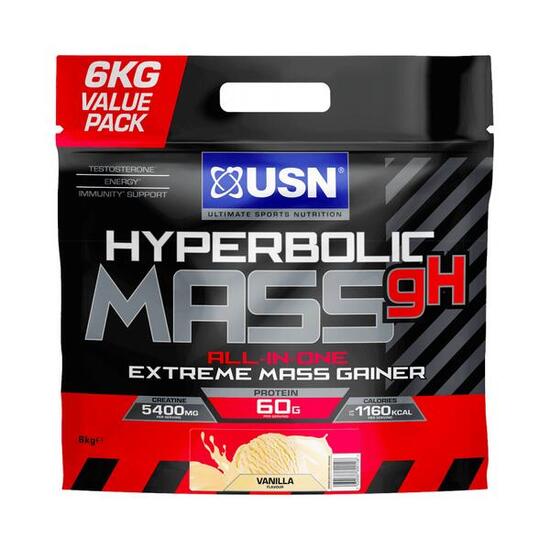 USN Hyperbolic All in One Mass (6000g) Vanilla - Prise de poids - Avec Créatine
