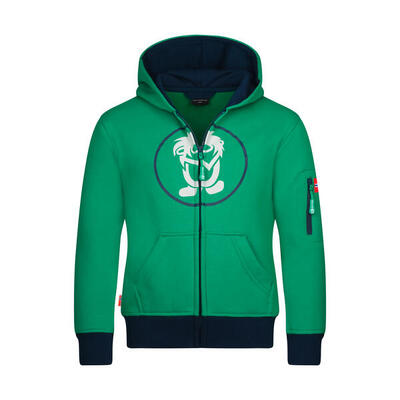 Hoodie Pullover mit Kapuze Sortland Kirschrot/Koralle
