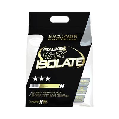 Stacker2 whey isolate (1500g) banana - eiwitten - wei-eiwit isolaat