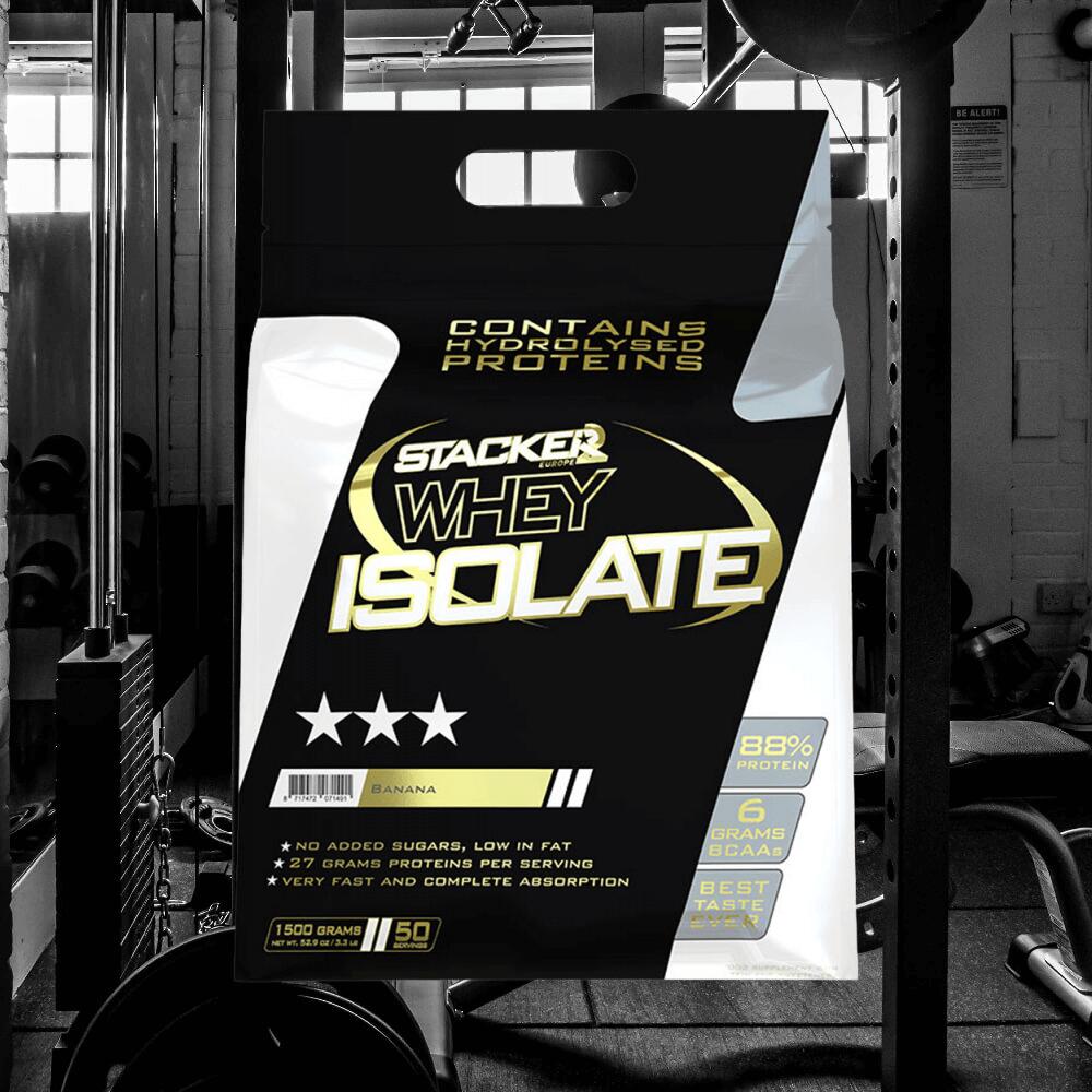 Stacker2 Whey Isolate (1500g) Banana - Proteine 2/3