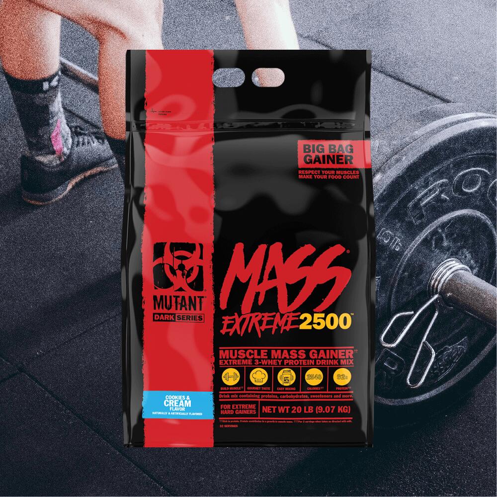 Mutant Mutant Mass EXTREME 2500 (20lbs) Cookies & Cream - Aumento di peso 2/3