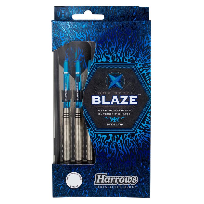 Dardos punta de acero adulto Harrows Blaze negro