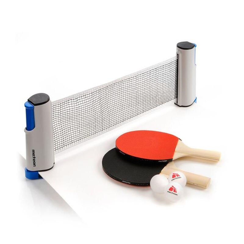 Zestaw do tenisa stołowego Meteor Rollnet Set - rakietki, piłeczki, siatka