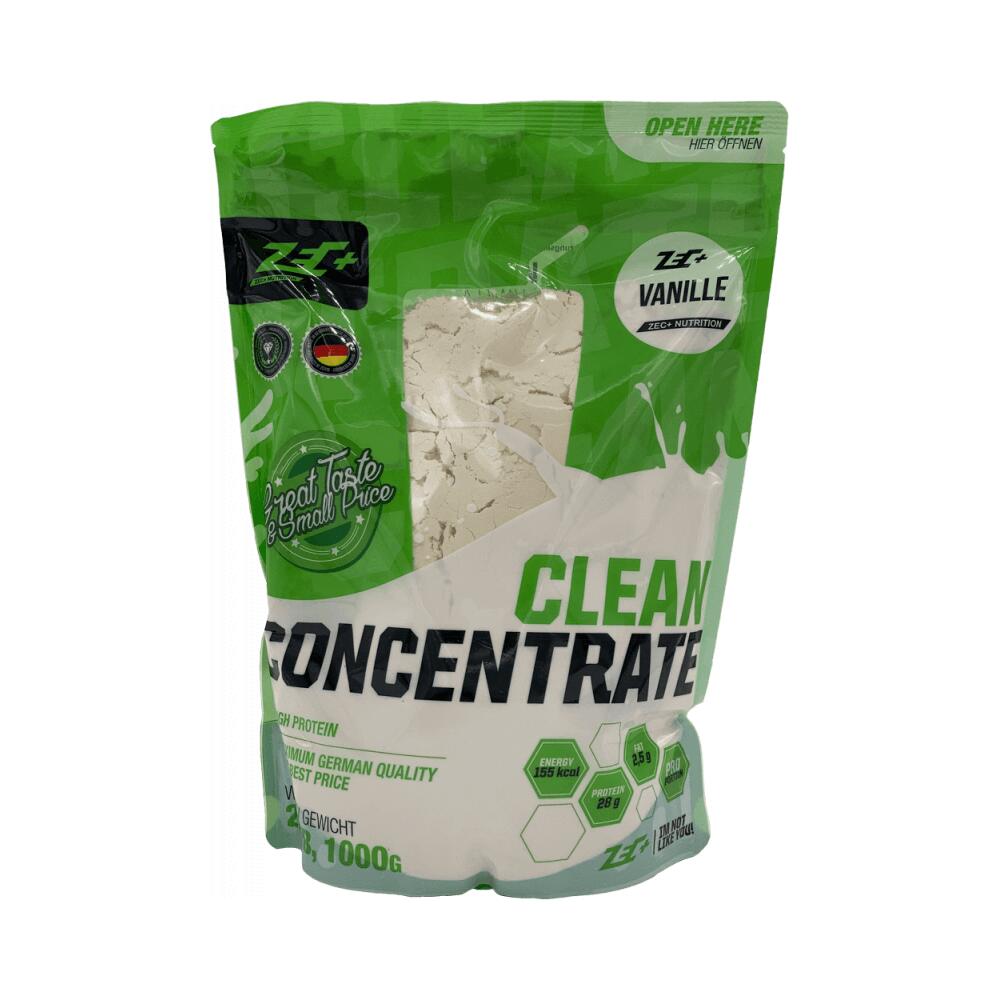 ZEC+ NUTRITION Zec+ Clean Concentrate (1000g) Vanilla - Eiwitten - Wei-eiwit concentraat