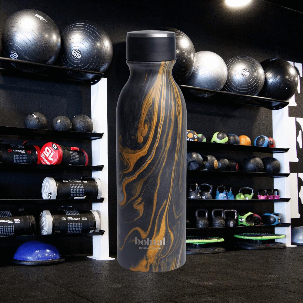 Smartshake Bohtal Insulated Flask - Black Marble (600ml) Black Marble 2/2