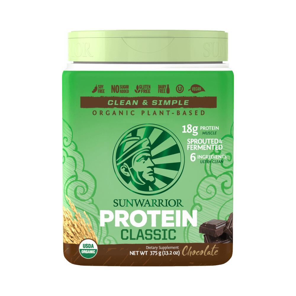 SUNWARRIOR Sunwarrior Protein Classic Organic (375g) Chocolate - Proteine - Proteine vegane