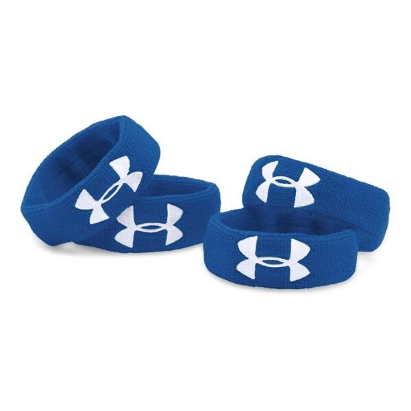 Under Armour 1-Inch Performance Wristband (4 pac Color Royal