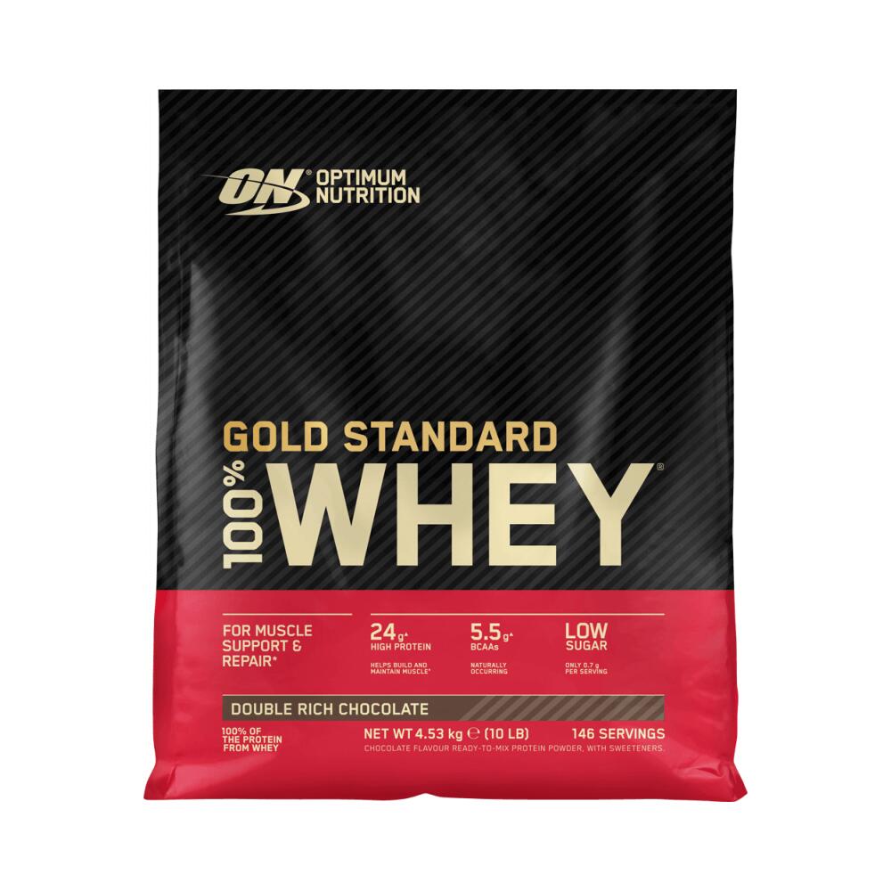 Optimum Nutrition - Optimum Nutrition 100% Whey Gold Standard (10lbs) Double Rich Chocolate - Whey Protéine - 1 Kg - Decathlon