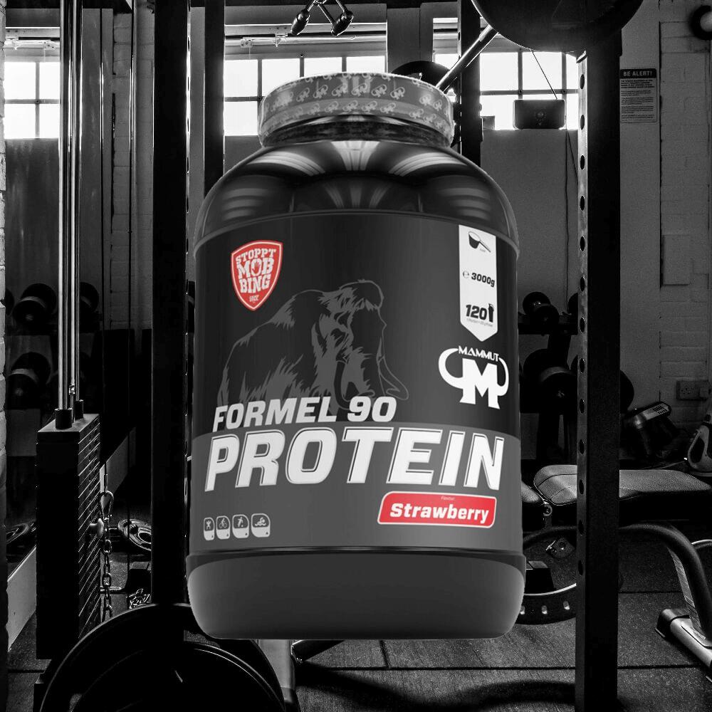Mammut Formel 90 Protein (3000g) Strawberry - Protéines - Mélange de protéines 2/3