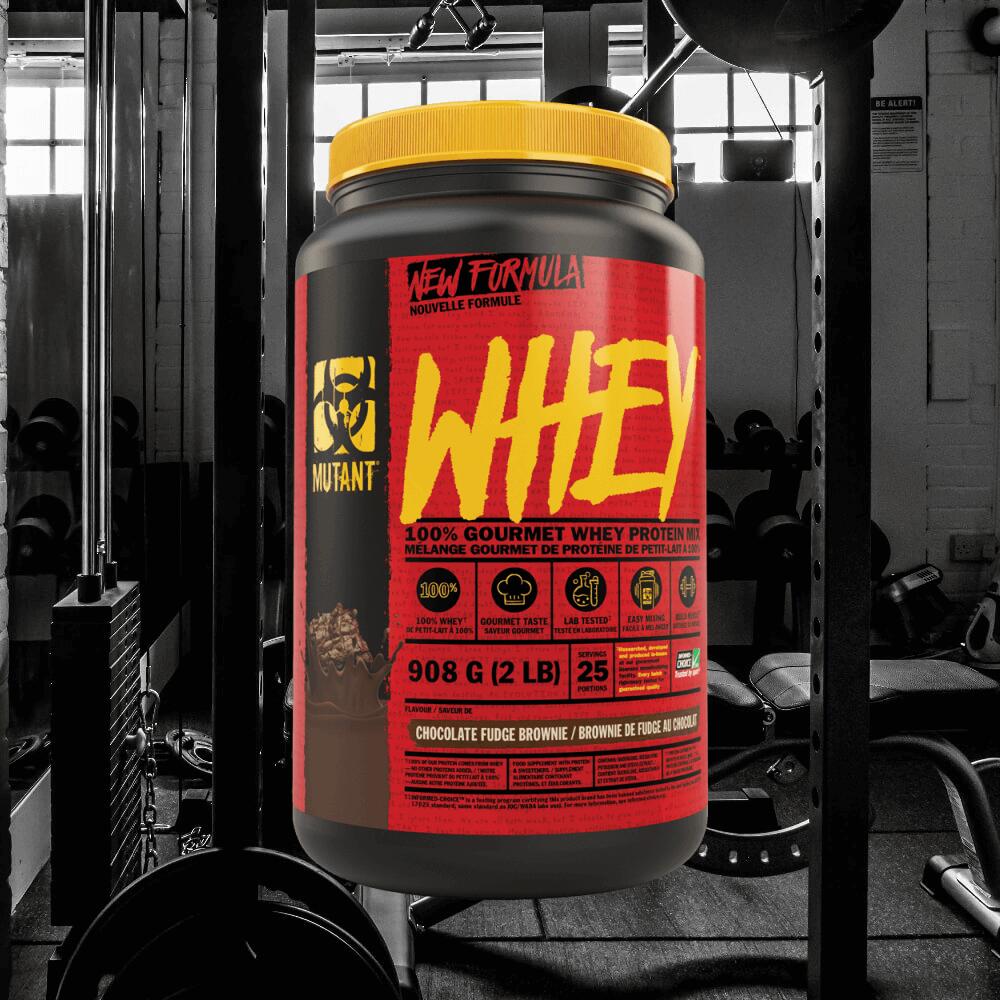Mutant Mutant Whey (2lbs) Chocolate Fudge Brownie - Protéines 4/4