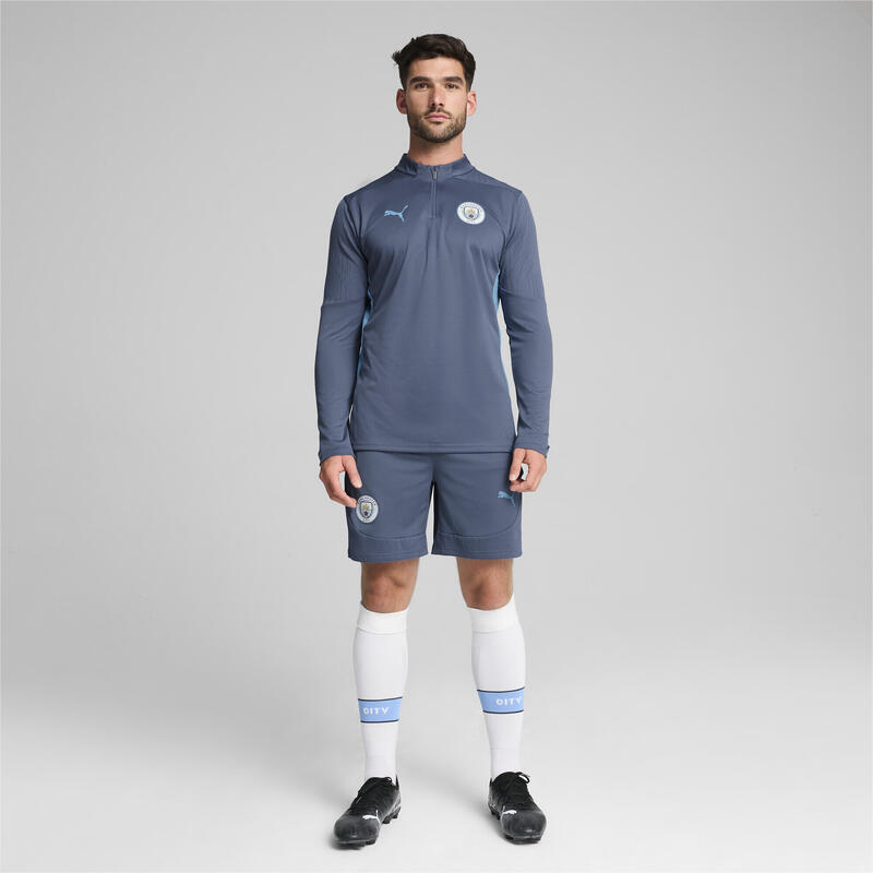 Pantaloni scurți de antrenament Manchester City, bărbați PUMA Inky Blue Magic