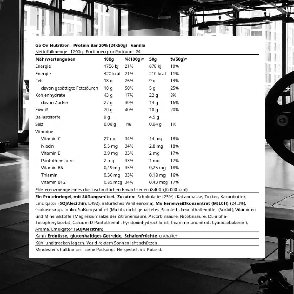 Puszka batonu proteinowego 20% (24x50g) 3/3