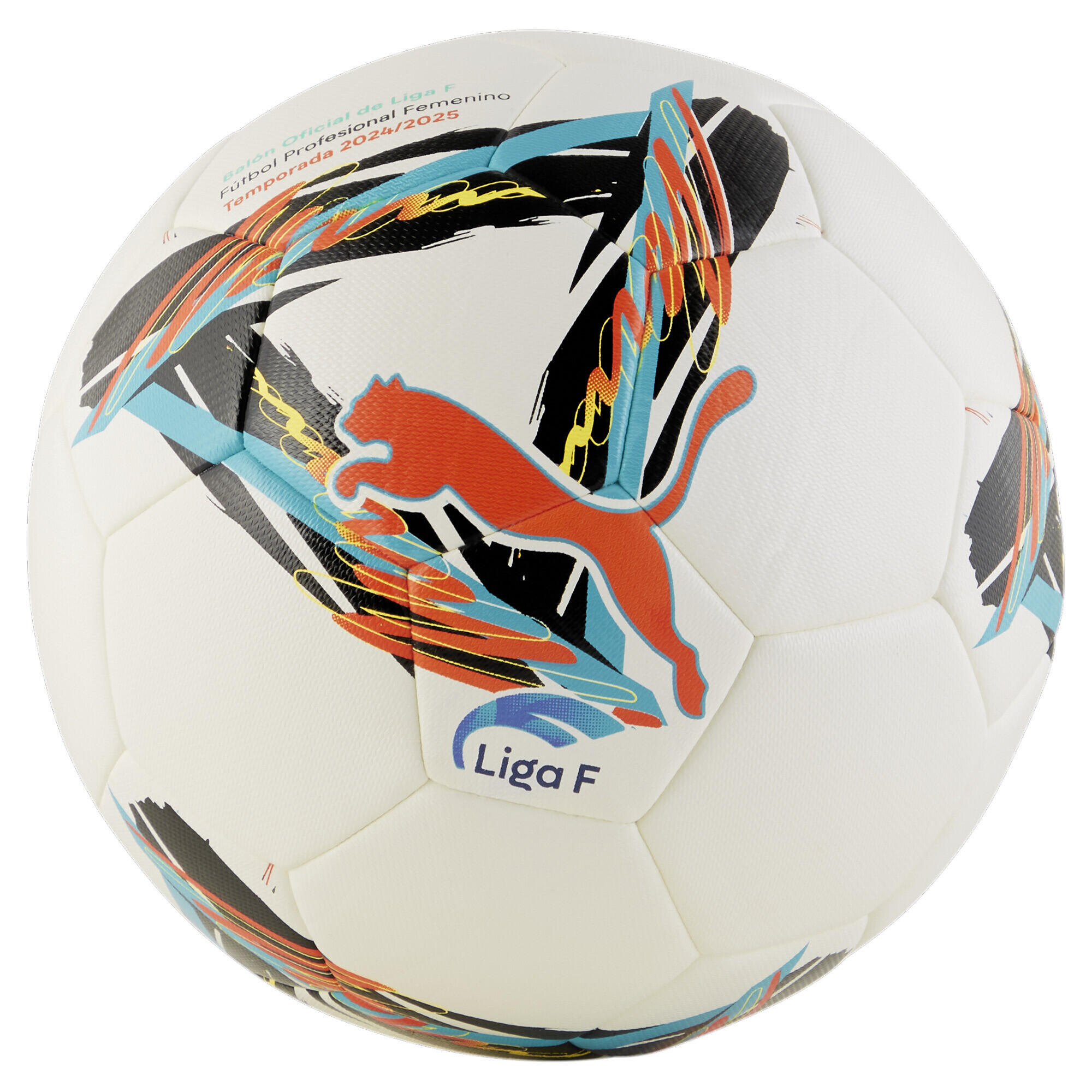 Pallone da calcio ibrido Orbita Liga F PUMA White Multicolor 2/4