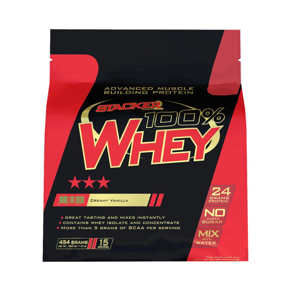 STACKER2 Stacker2 100% Whey (454g) Creamy Vanilla - Proteine