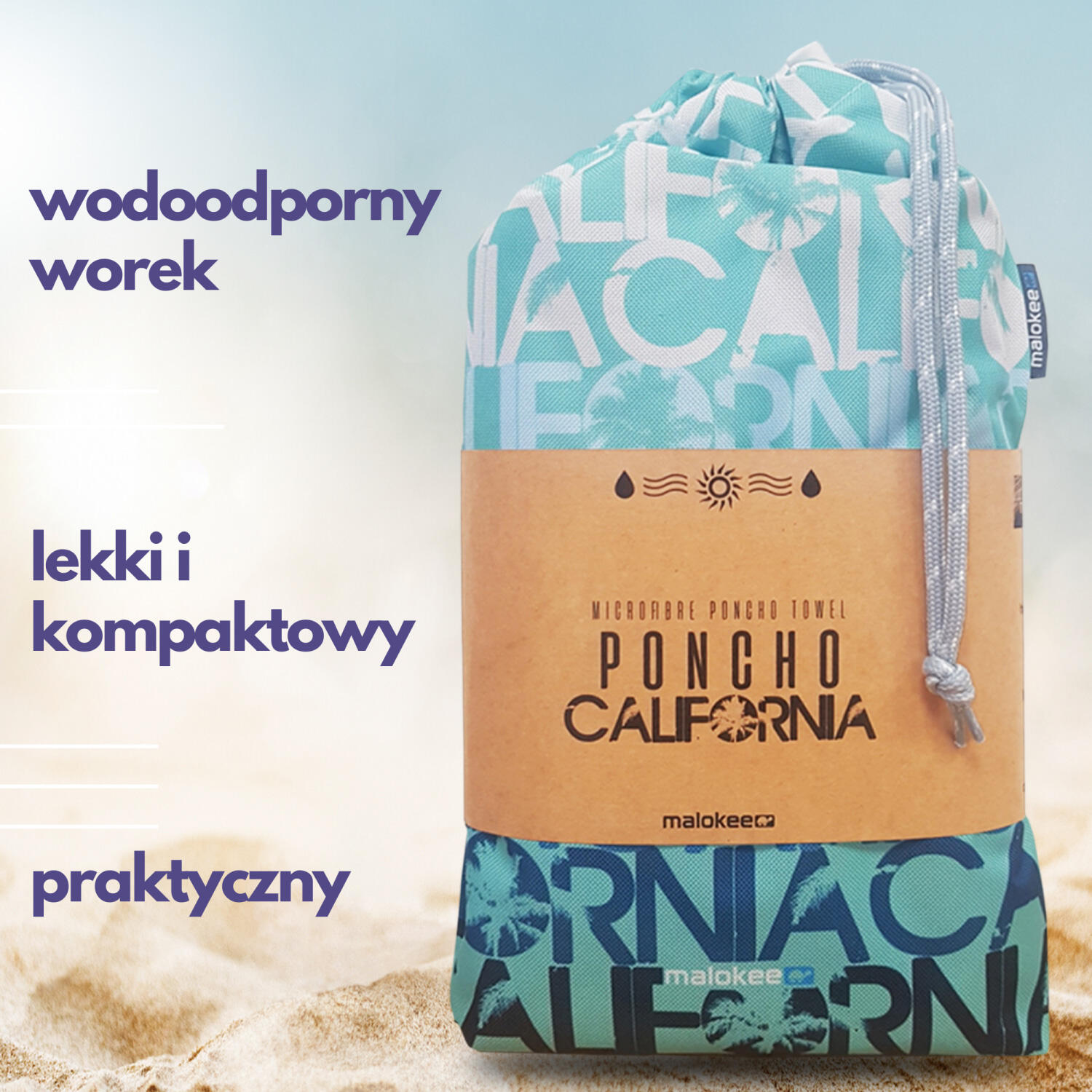 Poncho surf California ponczo plażowe 7/8