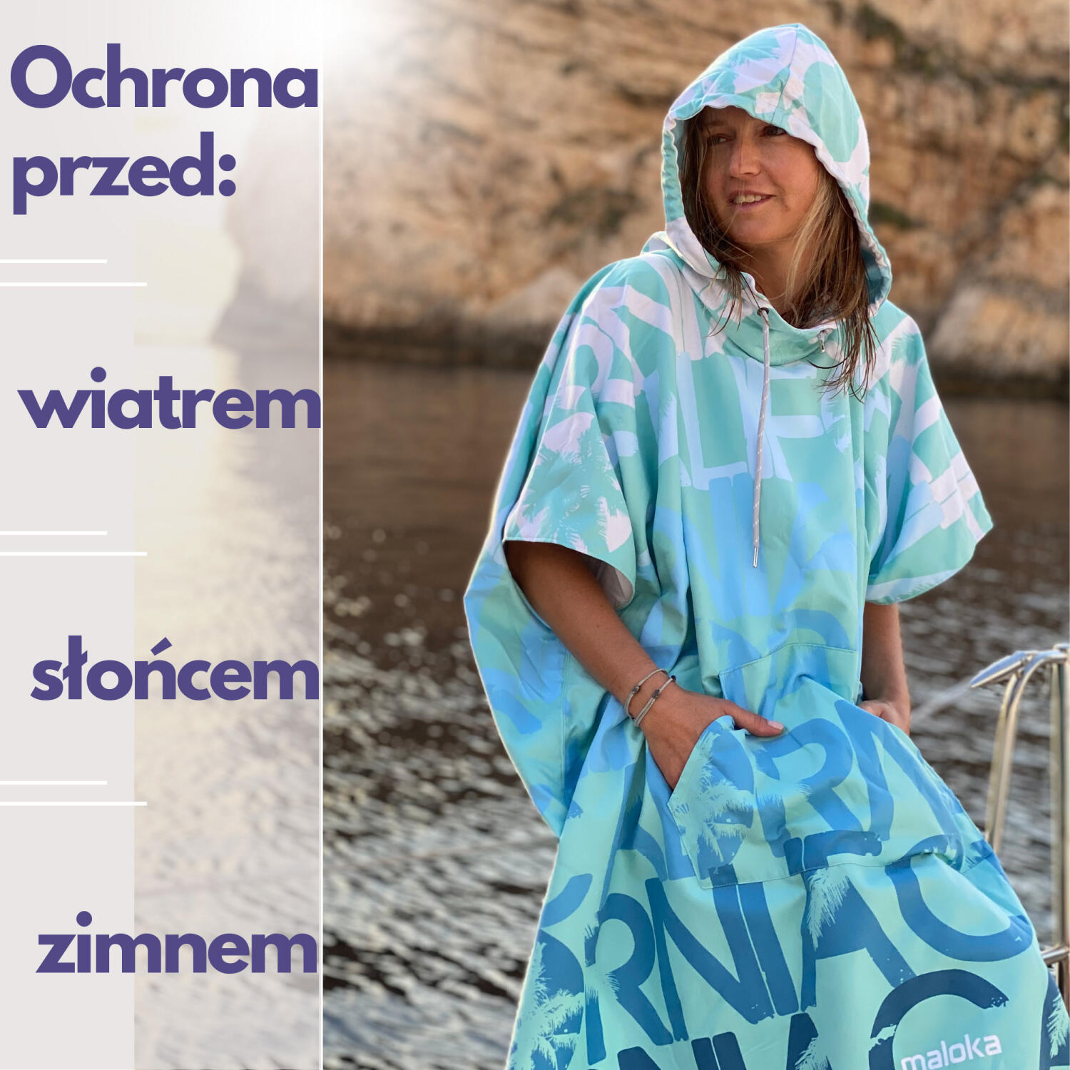 Poncho surf California ponczo plażowe 4/8