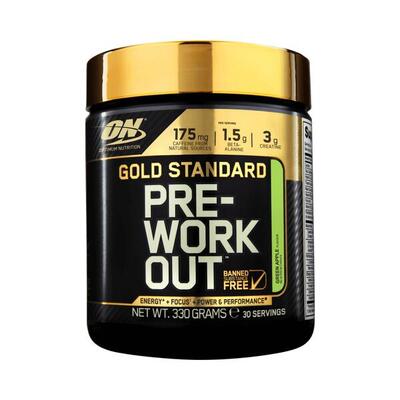 Optimum nutrition gold standard pre-work out (330g) green apple - pre-workout